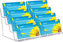 xydstay Acrylic 4-Tier Business Card Holder for Desk with 8 Pockets — 1
