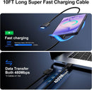 Super Fast Charger Type C, 25W USB C Wall Charger Fast Charging 10FT Cable photo 5