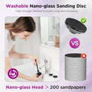 Electric Foot Callus Remover, Apply Oil,Foot File,Reusable Nano-Glass Head, Ergonomic Premium Aluminum Callus Remover for feet, Professional Foot SPA Pedicure Tool at Home - Gray — 4