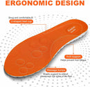 Insoles for Kids Youth – 4D Cloud Insoles for Men & Women Arch Support Shock Absorption Relieve Foot Shock Absorption (2 Pair,Orange, 6.5Y-7Y) — 4
