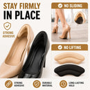 9 Pairs Heel Grips for Shoes, Heel Pads for Shoes Too Big & Loose Shoes, Self-Adhesive Heel Liners to Prevent Heel Slip, Blisters & Rubbing, Soft Shoe Back Protectors for Women Men, Black & Beige — 8