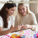 XSEINO About 7200PCS 6mm Glass Beads Bracelet Making Kit,144 Assorted Colors Crystal Glass Beads for Bracelet and… — 5