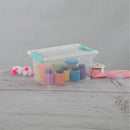 Sterilite Clip Box, Stackable Clear Plastic Bins - Medium, 4-Pack — 7