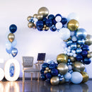 RUBFAC Blue Balloons Navy Blue Balloon Different Sizes 129pcs — 5