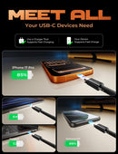 LISEN USB C to USB C Cable 60W for iPhone 18 Pro Duo Charging Cable, 5-Pack photo 6