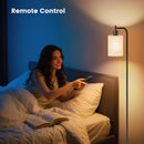 SIBRILLE Floor Lamp with Linen Shade, Dimmable Tall Standing Lamp with Remote Control & 3 Color Temperatures, Modern… — 3