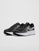 Nike Men's Run Defy Road Running Shoes - Black/White — 6