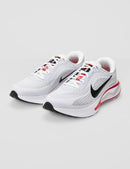 Nike Men's Journey Run Road Running Shoes - White/Black/Fire Red/Cement Grey — 6