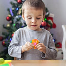 Vdealen Magic Rainbow Puzzle Ball, Fidget Ball Puzzle Brain Teaser Fidget Toy for Boys & Girls- Birthday Party Easter Valentines Christmas Stocking Stuffers for Kids Teen & Adults(Orange) — 5