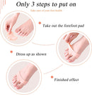 Metatarsal Pads Women Men 8 Pack,Pain Relief Ball of Foot Cushions,Honeycomb Forefoot Pads for Morton's Neuroma,Soft Gel Cushioning Shoe Inserts for Running Hiking Dancing (4 Pairs Beige) 5