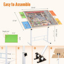 Puzzle Table with Drawers, Adjustable Height & Tilting, Wooden cover — 2
