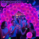 100 Pcs UV Neon Pink Balloons 12 inch Neon Party Supplies, Balloons, Glow in the Dark for Birthday, Graduation, Baby Shower,Wedding, Anniversary Valentines Party Decorations | Pink-a01 — 8