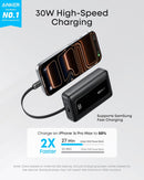 Anker Power Bank,10,000mAh 30W with USB-C Travel Essential Portable Charger photo 2