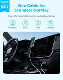 Anker Zolo USB to USB C Cable for CarPlay (Black, 3.3FT) 2