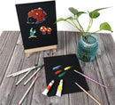 CONDA Black Canvases for Painting, Canvas Panels 8x10 inch, Pack of 14, 100% Cotton Acid-Free, 8 oz Gesso-Primed, Art Boards for Oil & Acrylic Painting | 8"x10" — 7