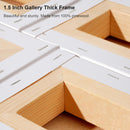 PHOENIX 5x5 Inch Gallery Depth Watercolor Canvas 4 Pack | 5"x5" | Gallery Canvas — 5
