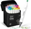 Ohuhu Alcohol Markers 40 Colors Chisel Fine AP Certified for Adult Coloring — 1