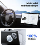 VICSEED Tesla Phone Mount【Strongest Magnet Power】Foldable Hidden Tesla Phone Holder Fit for All Phone, Tesla Model 3 Model Y for MagSafe Car Mount, Tesla Model 3 Accessories, Tesla Model Y Accessories | Quicksilver photo 2