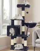 Heybly Cat Tree with Toy, 43.3 inch Cat Tower for Indoor Cats HCT004SG — 1
