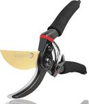 gonicc 8" Professional Premium Bypass Titanium Pruning Shears(GPPS-1003) | Golden Titanium Bypass Pruning Shears — 1
