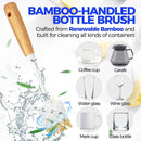 Holikme 6 Pack Dish Brush with Bottle Brush Scrub Brush Straw,Yellow — 4