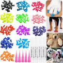 VICTHY 100pcs Dog Nail Caps & Claw Caps with Adhesive Glue and Applicators — 1
