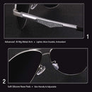 GQUEEN Classic Pilot Polarized Sunglasses Men Women Retro Shades UV400 MOS1 | A Silver Frame/Silver Mirrored Lens | Model A — 3