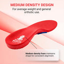 Vasyli Custom Full Length Insoles, Arch Support Shoe Inserts, L, Red — 2