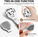 Foot Care Pedicure Callus Shaver Hard Skin Remover Wood Handle 10 Blades — 3