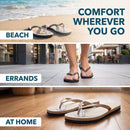 4Pcs Transparent Gel Metatarsal Pads Flip-Flop Gel Toe Guards Cushions Thong Protectors Silicone Non Slip Shoe Cushion for Sandals Thong Pads 3