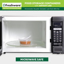 Freshware Food Storage Containers [50 Set] 8 oz Plastic Deli Containers with…