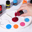ARTME Acrylic Leather Paint Set, 20 Colors x 30ml Acrylic Leather Dye Kit Perfect for Shoes, Sneakers, Jackets, Sofa, and Car Seat — 4