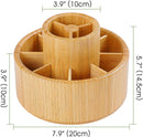Utoplike Bamboo Rotating Art Supply Desk Organizer, Pencil Holder Desktop — 2