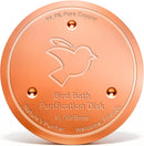 Mellbree Bird Bath Copper Disc, 0.6mm Reinforced 99.99% Pure Copper Cleaning…