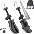 Eachway Pair of Professional 2-Way Premium Shoe Stretcher Tough Plastic Shoe Trees, Adjustable Length & Width Durable Shoe Shaper for Men and Women (Large) | black — 1