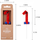 PHD CAKE 2.76 Inch Number 1 Spider Birthday Candles, Spider Cartoon Themed Number Candles, Cake Number Candles, Party Celebration | Spider Theme — 6