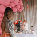 134Pcs Retro Rose Red Balloons Different Sizes 5 10 12 18 Inch Retro Rose Red Latex Balloon for Birthday Wedding Baby Shower. — 4
