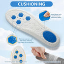 6 Pairs 4D Cloud Insoles for Men - Steppers Anti Fatigue with Arch Support, Heel/Forefoot Shock Pads | Trim-to-Fit, Sports Comfort, Foot Pain Relief, Breathable (US M 7.5-10.5) — 5