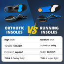 PCSsole High Arch Support Orthotic Insoles for Plantar Fasciitis Relief - High Arch - Black — 6