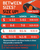 CRUVHEAL Sport Running Insoles Men – Shock Absorbing Athletic Inserts, L - Multicolor — 5