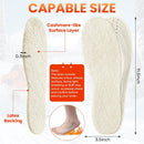 Janmercy 24 Pairs Wool Fleece Insoles Trim to Fit Winter Unisex US 5-12 — 4