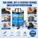Super Glue with Brush 130ml, All Purpose Clear Strong Adhesive Waterproof Instant Glue Gel for Wood Ceramic Glass… — 6