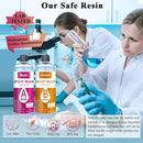 Epoxy Resin, 32OZ Epoxy Resin Crystal Clear, Not-Yellowing No-Bubble, Self Leveling Easy Pour/Mix 1:1 Casting Kit &… — 3