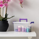 IRIS USA Storage Bins with Lids |Made in USA| 5 Qt - (6-Pack) - Clear — 3