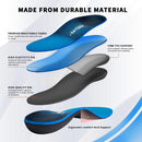 FEELLIFE Plantar Fasciitis Insoles, High Arch Support Inserts for Men Women, Heavy Duty Flat Feet Pain Relief Orthotics for Athletic Shoes & Work Boots for All Day Standing [Men 9-9.5|Women 11-11.5] - Blue — 3