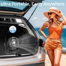 Camping Fan Rechargeable, 20000mAh Battery Powered Portable Fan with LED Light & Hook, 4-Speed 270° Adjustable, Camping Essentials for Tent, Travel, Car, Outdoor, Indoor, BBQ, Fishing, Jobsite — 5
