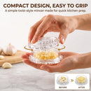 3 Pack Transparent Garlic Press, Manual Garlic Crusher and Mincer—Plastic Garlic Grinder and Chopper, rotary chopper… — 2