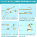 Acejoz 1200 Pcs Gold Crimp Beads Kit, Jewelry Making Supplies Include Crimp Covers, Crimp Tubes, Wire Guardians,… — 4