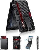 Wallet for Men, Mens Minimalist Wallet 9-13 Cards, Slim Compact RFID Wallet