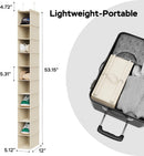MAX Houser 10-Shelf Hanging Shoe Shelf Organizer for Closet Beige — 3